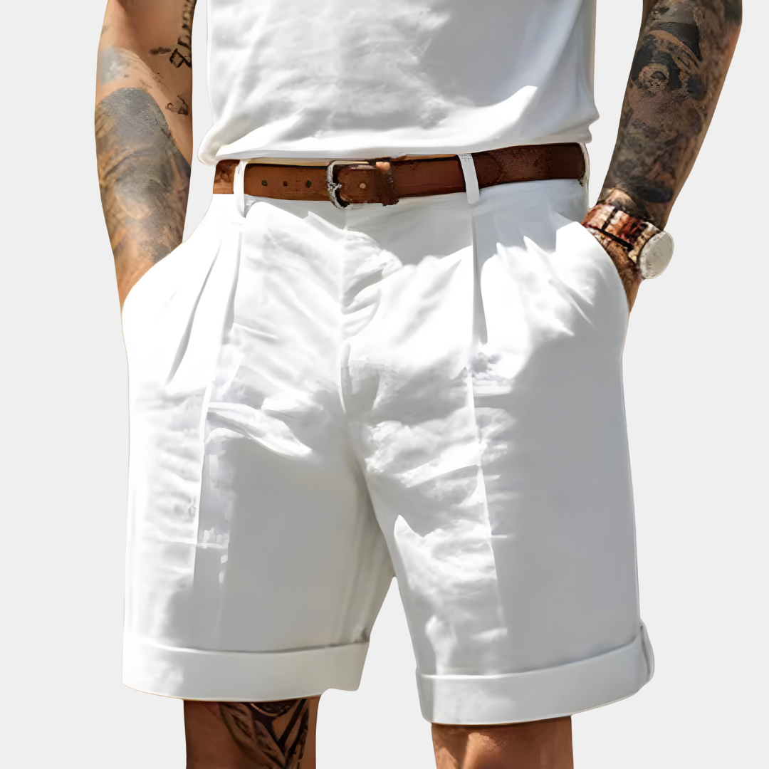 MOREL & LAURENT PARIS | BERMUDAS ÉLÉGANTS EN COTON RESPIRANT