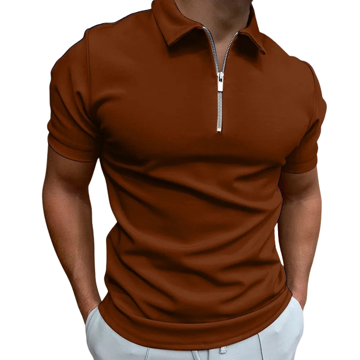 MOREL & LAURENT PARIS | POLO MODERNE AVEC ZIP MI-HAUT