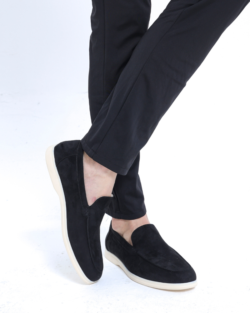 MOREL & LAURENT PARIS | MOCASSINS EN CUIR SUEDE