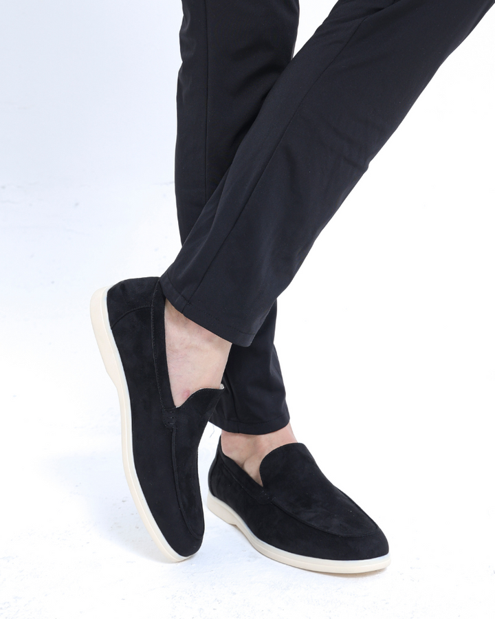 MOREL & LAURENT PARIS | MOCASSINS EN CUIR SUEDE