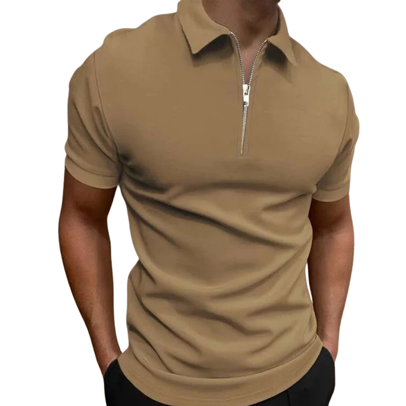 MOREL & LAURENT PARIS | POLO MODERNE AVEC ZIP MI-HAUT