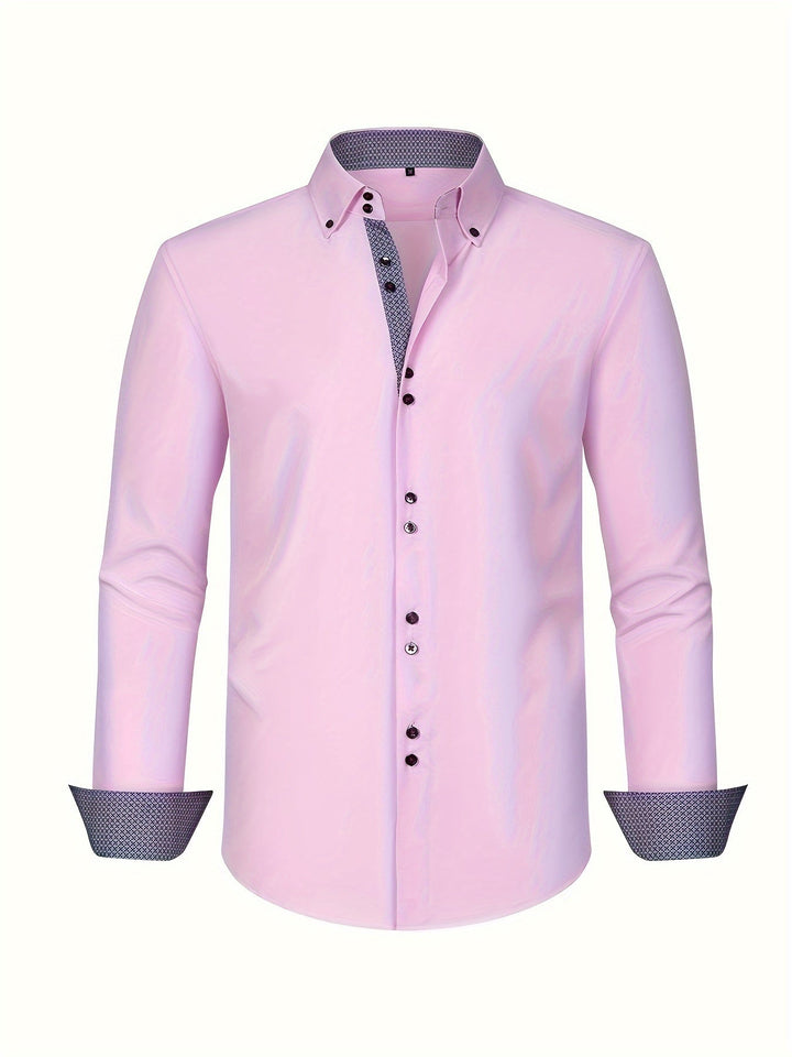 MOREL & LAURENT PARIS | CHEMISE ÉLÉGANTE LÉGÈRE AVEC DÉTAILS CONTRASTÉS