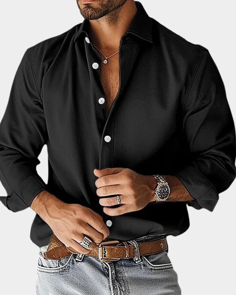 MOREL & LAURENT PARIS | CHEMISE BOUTONNÉE ÉTIREMENT COUPE SLIM POUR HOMME