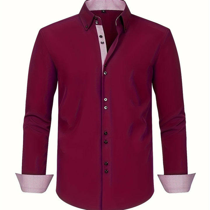 MOREL & LAURENT PARIS | CHEMISE ÉLÉGANTE LÉGÈRE AVEC DÉTAILS CONTRASTÉS