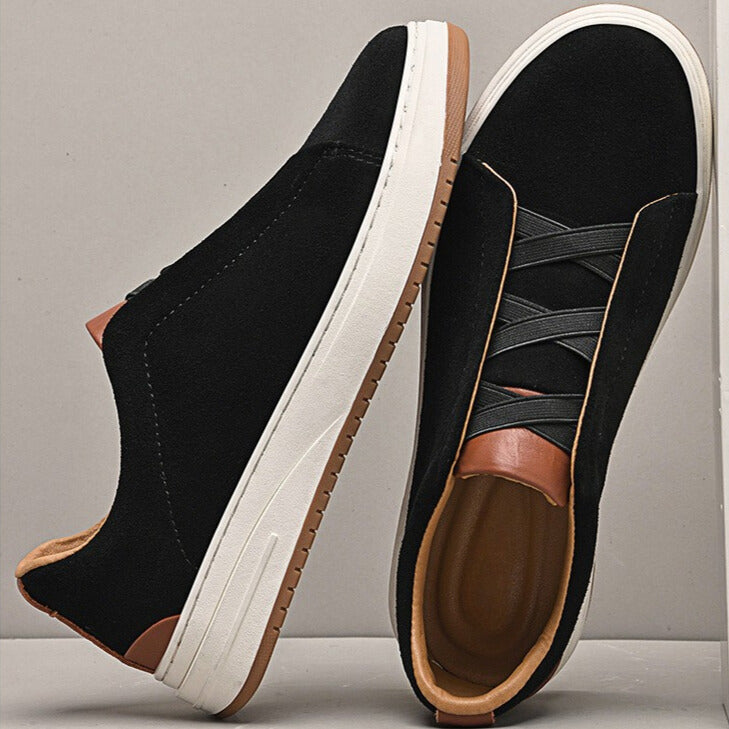 MOREL & LAURENT PARIS | CHAUSSURES SANS LACETS EN DAIM POUR HOMME