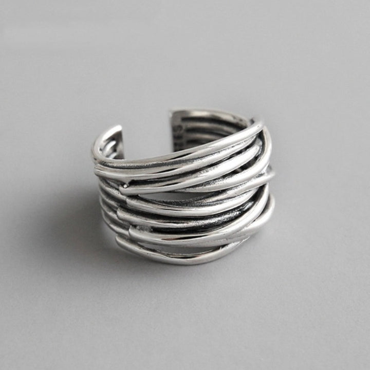MOREL & LAURENT PARIS | BAGUE AJUSTABLE EN ARGENT À COUCHES