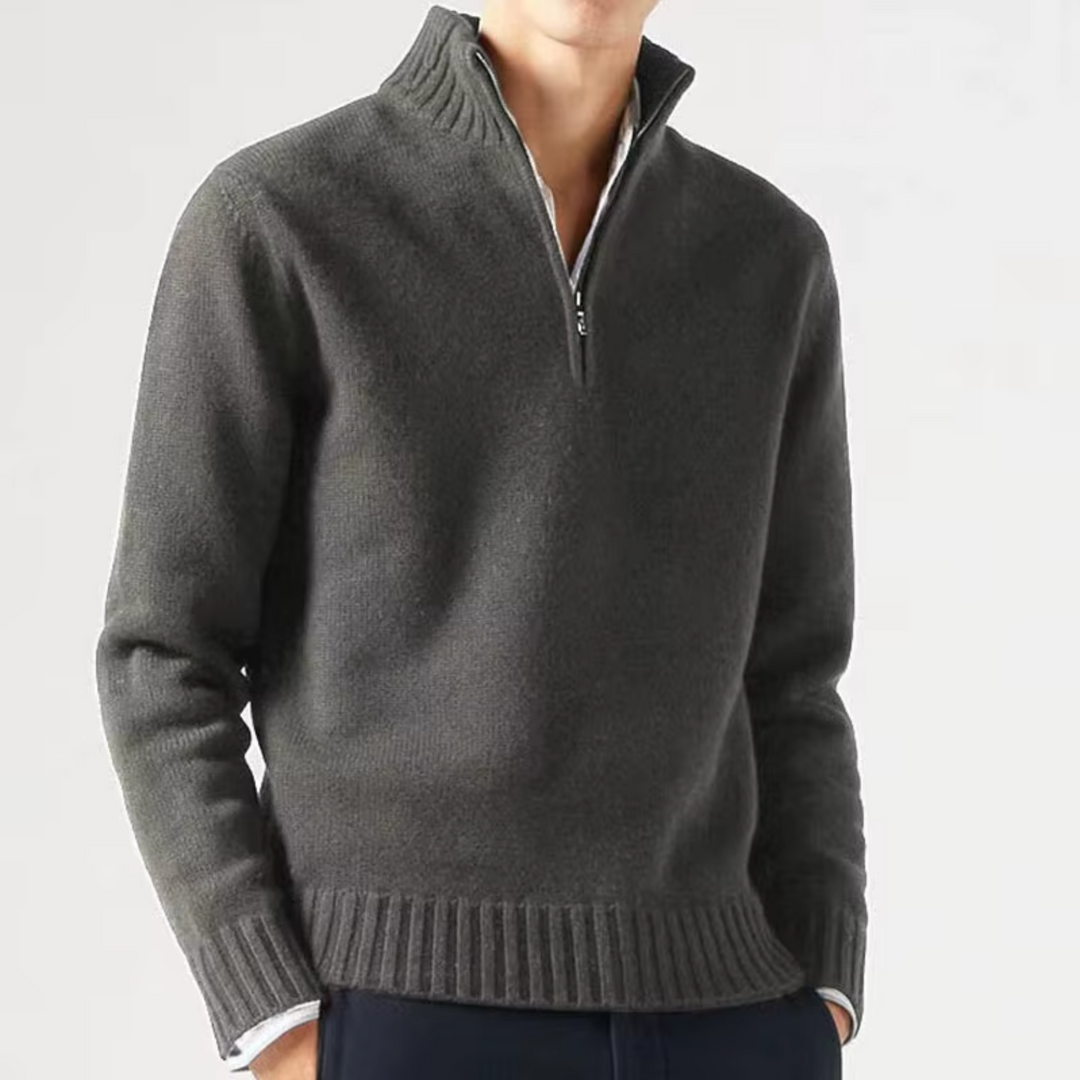MOREL & LAURENT PARIS | DOLCEVITA EN LAINE AVEC ZIP POUR HOMME