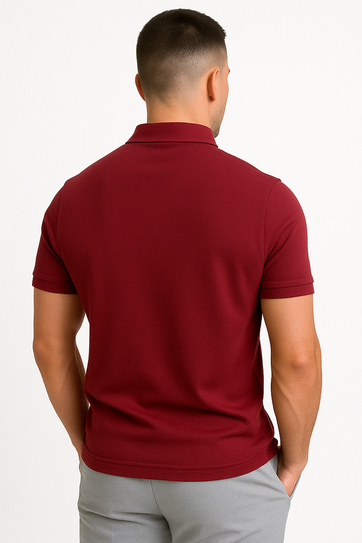 MOREL & LAURENT PARIS | POLO MODERNE AVEC ZIP MI-HAUT