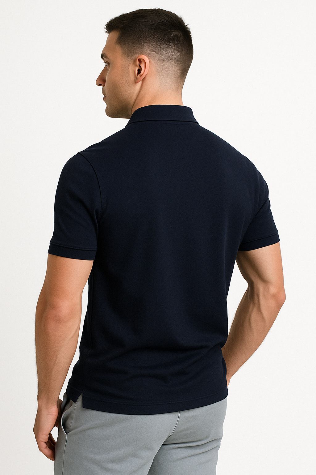 MOREL & LAURENT PARIS | POLO MODERNE AVEC ZIP MI-HAUT