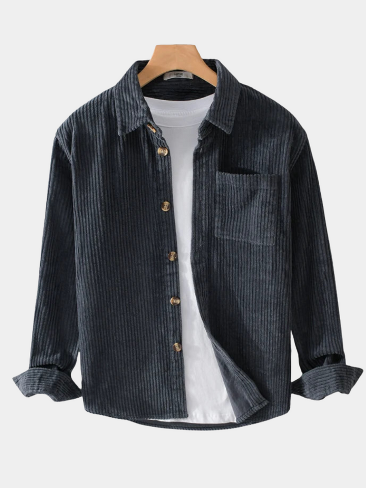 MOREL & LAURENT PARIS | CHEMISE EN VELOURS CÔTELÉ POUR HOMME