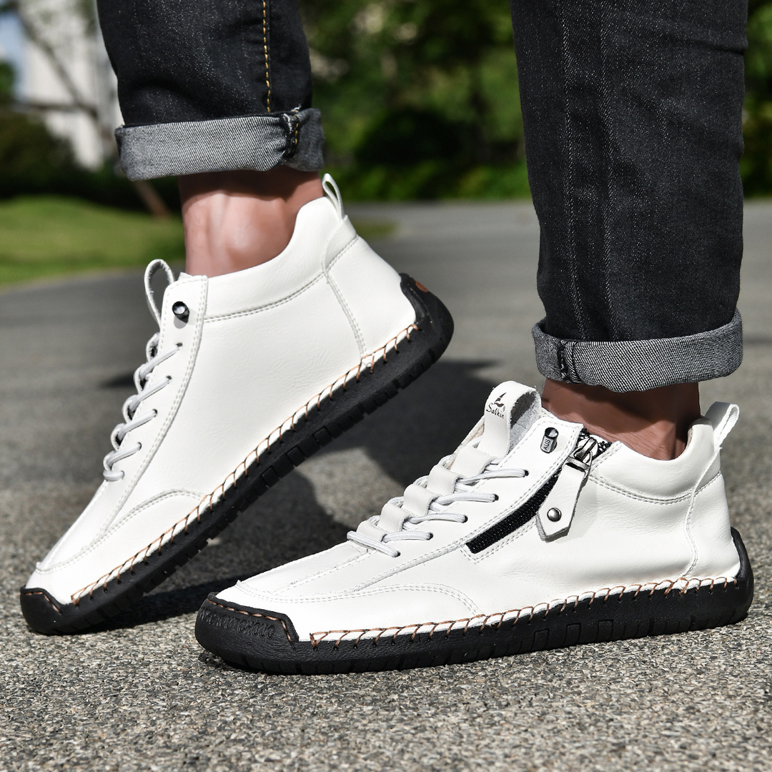MOREL & LAURENT PARIS | CHAUSSURES EN NABUK AVEC ZIP POUR HOMME
