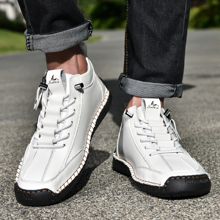 MOREL & LAURENT PARIS | CHAUSSURES EN NABUK AVEC ZIP POUR HOMME