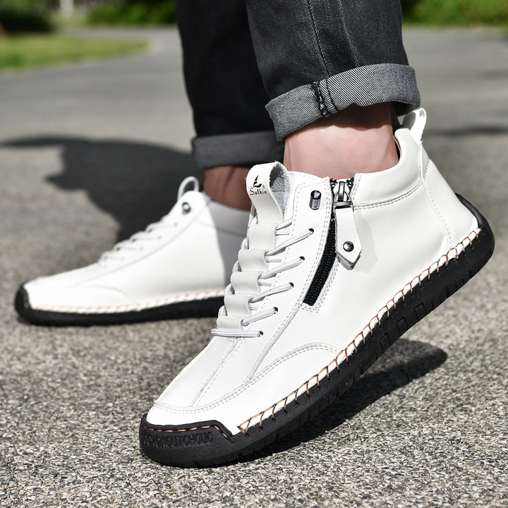 MOREL & LAURENT PARIS | CHAUSSURES EN NABUK AVEC ZIP POUR HOMME