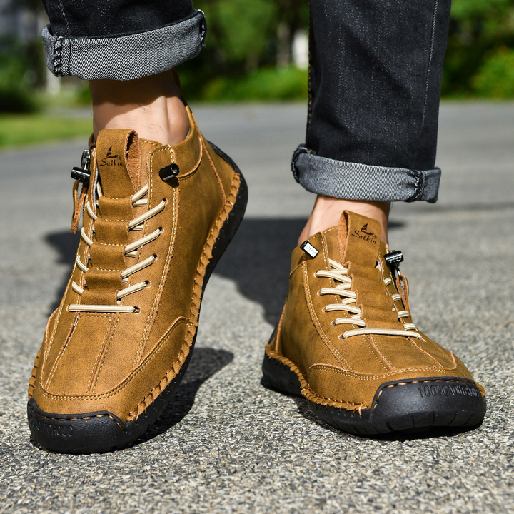 MOREL & LAURENT PARIS | CHAUSSURES EN NABUK AVEC ZIP POUR HOMME