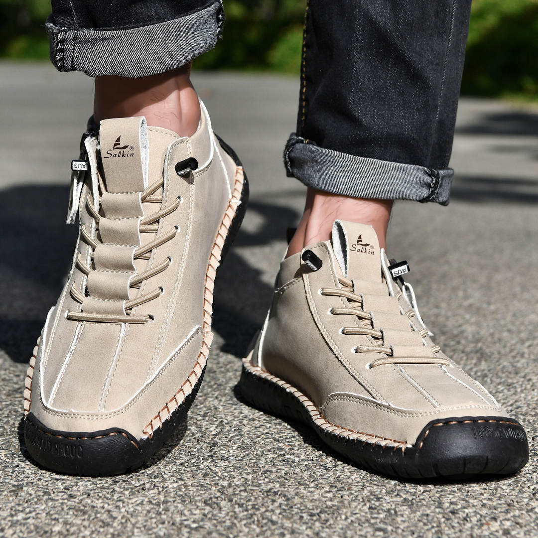MOREL & LAURENT PARIS | CHAUSSURES EN NABUK AVEC ZIP POUR HOMME