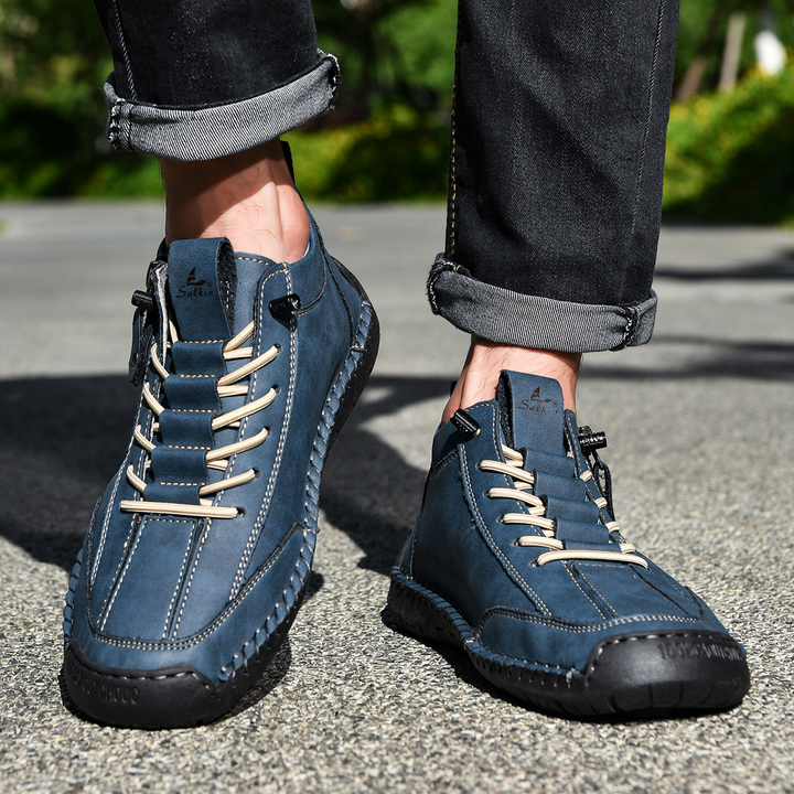 MOREL & LAURENT PARIS | CHAUSSURES EN NABUK AVEC ZIP POUR HOMME