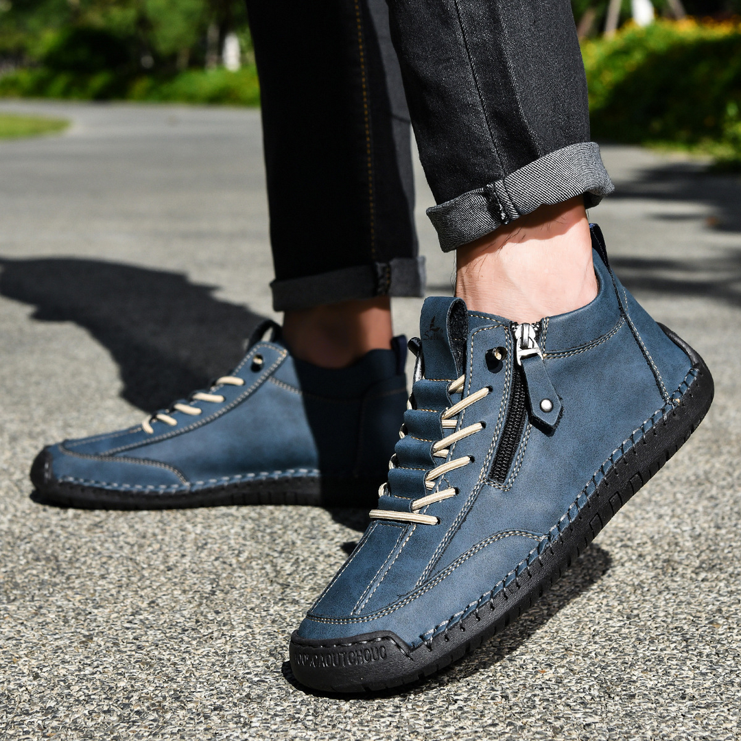 MOREL & LAURENT PARIS | CHAUSSURES EN NABUK AVEC ZIP POUR HOMME