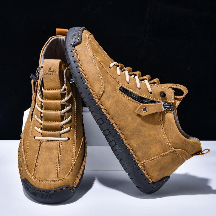 MOREL & LAURENT PARIS | CHAUSSURES EN NABUK AVEC ZIP POUR HOMME