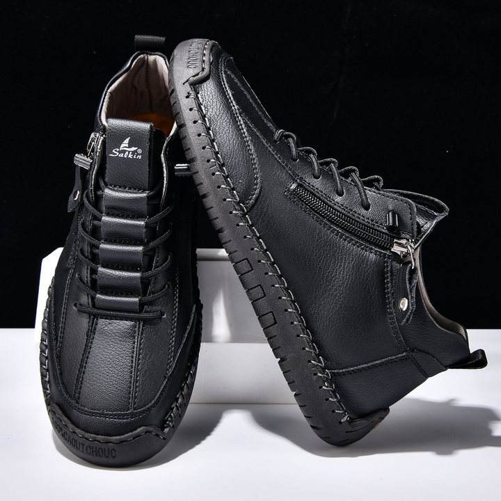 MOREL & LAURENT PARIS | CHAUSSURES EN NABUK AVEC ZIP POUR HOMME