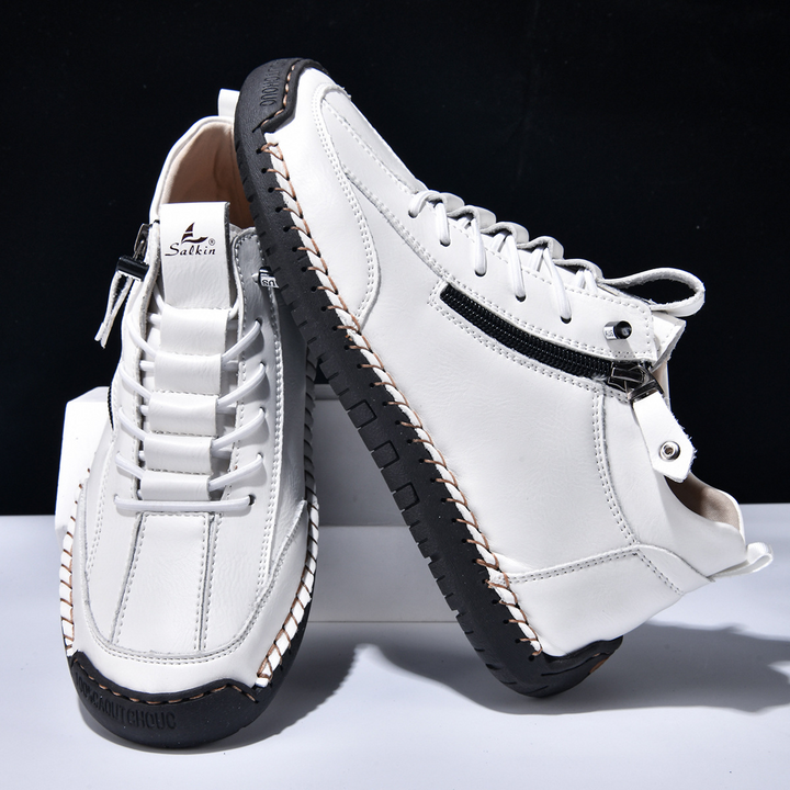 MOREL & LAURENT PARIS | CHAUSSURES EN NABUK AVEC ZIP POUR HOMME