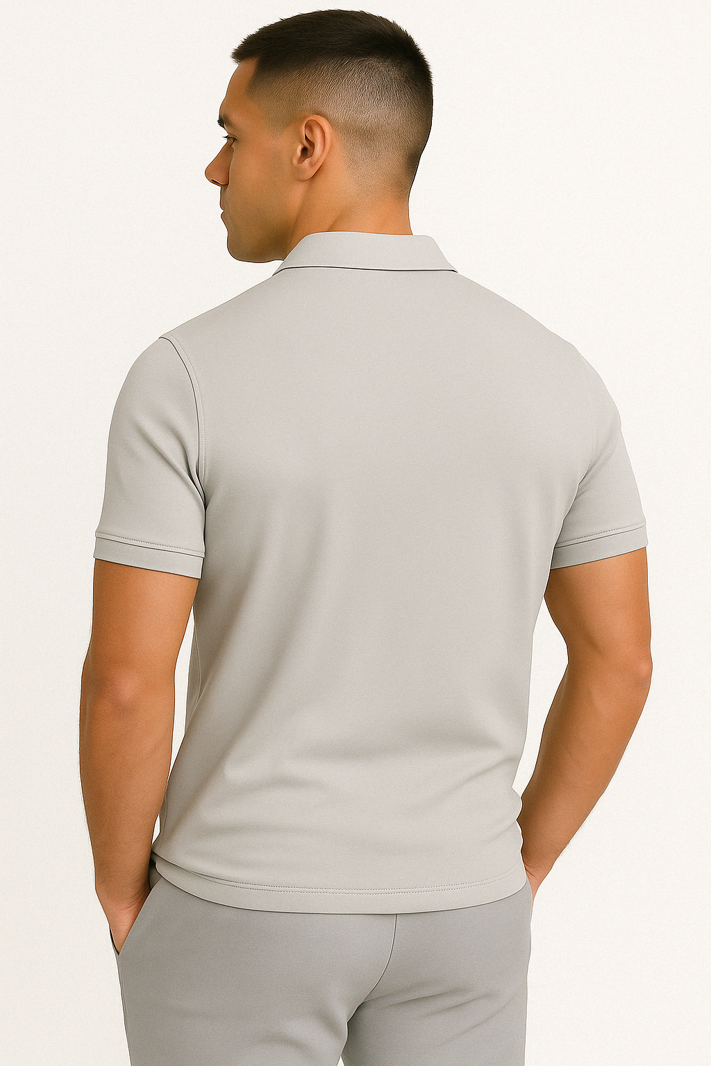 MOREL & LAURENT PARIS | POLO MODERNE AVEC ZIP MI-HAUT