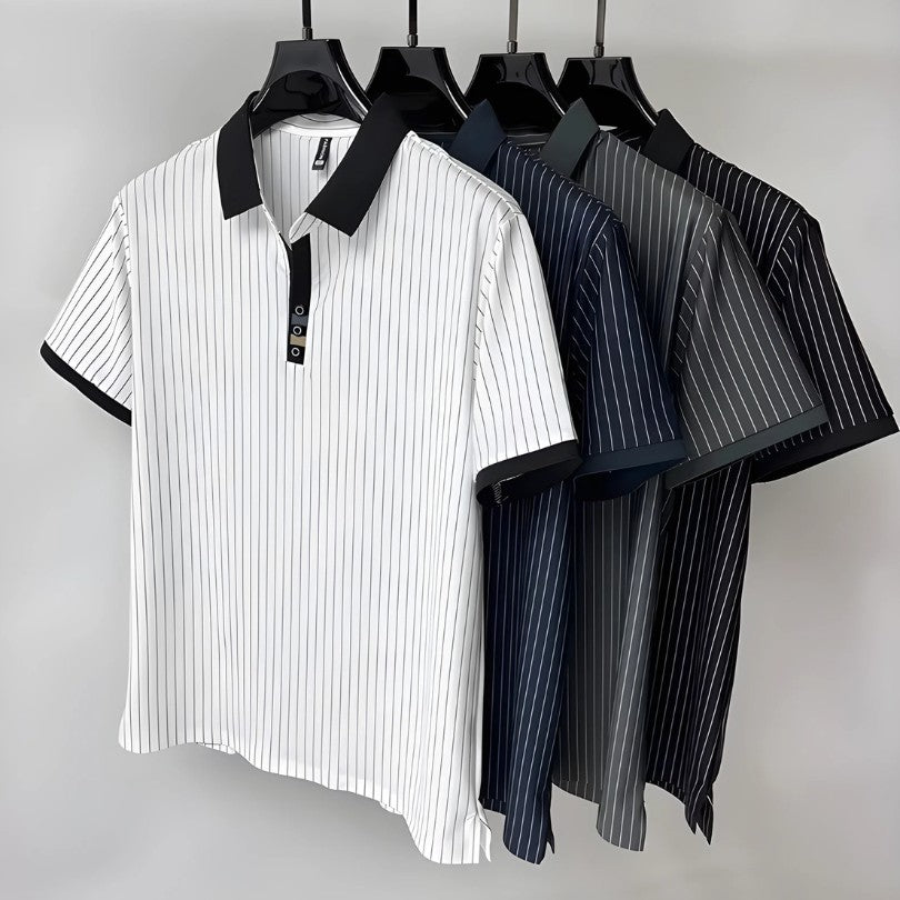 MOREL & LAURENT PARIS | POLO À RAYURES RAFFINÉE