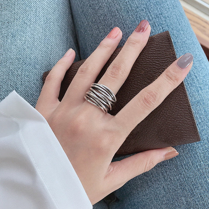 MOREL & LAURENT PARIS | BAGUE AJUSTABLE EN ARGENT À COUCHES