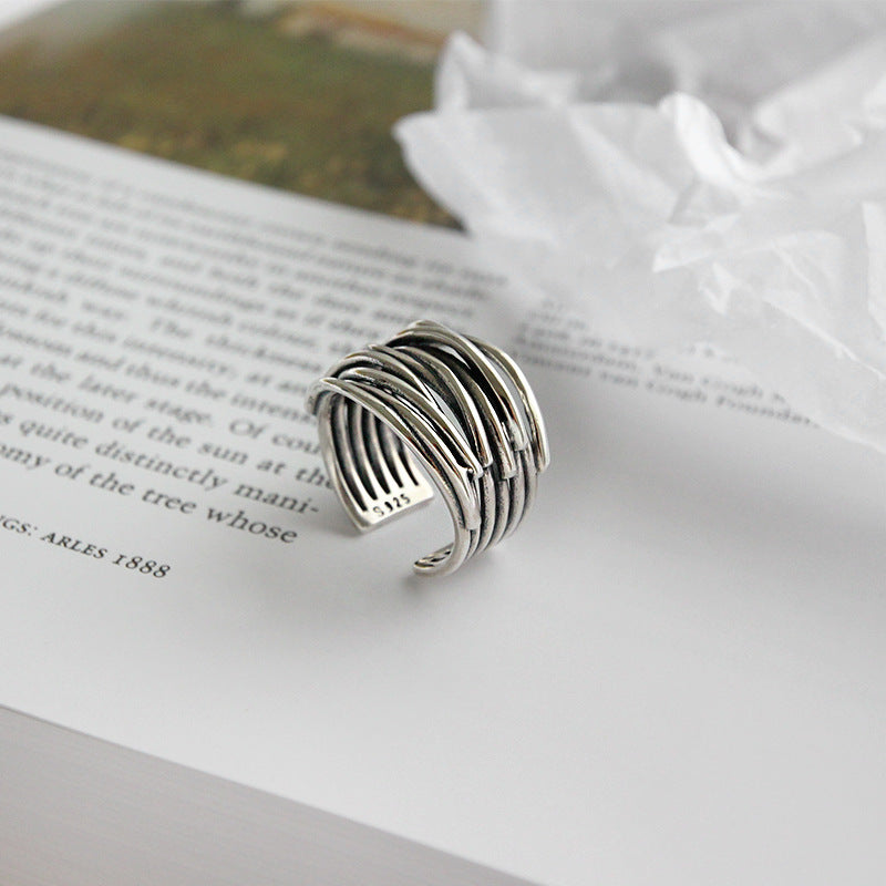 MOREL & LAURENT PARIS | BAGUE AJUSTABLE EN ARGENT À COUCHES