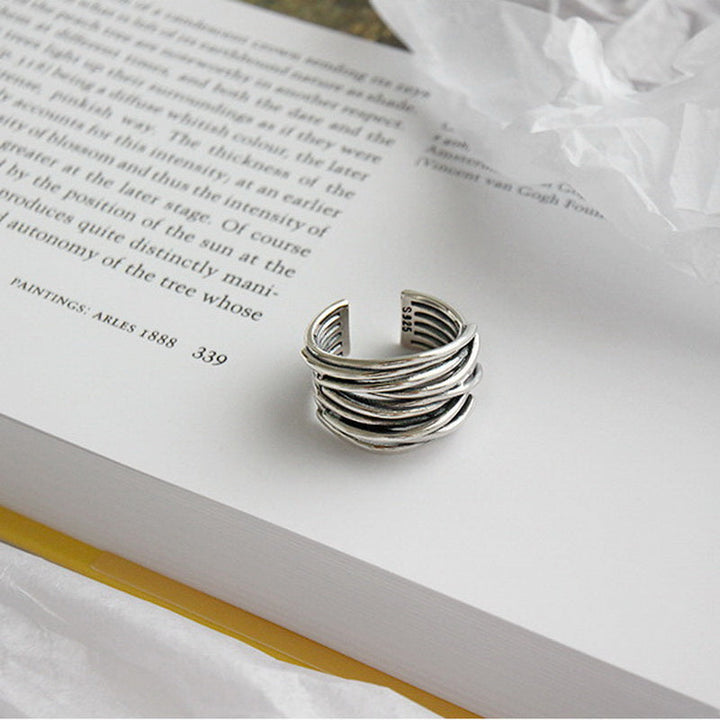 MOREL & LAURENT PARIS | BAGUE AJUSTABLE EN ARGENT À COUCHES