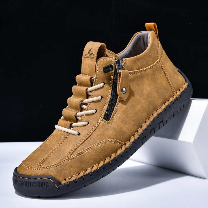 MOREL & LAURENT PARIS | CHAUSSURES EN NABUK AVEC ZIP POUR HOMME