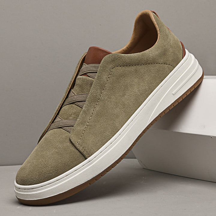 MOREL & LAURENT PARIS | CHAUSSURES SLIP-ON EN DAIM POUR HOMME