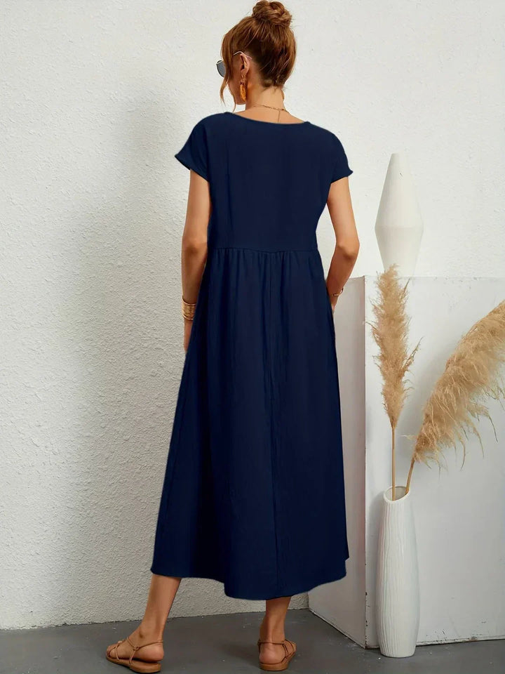 Gabrielle™ | Robe midi fluide élégance intemporelle