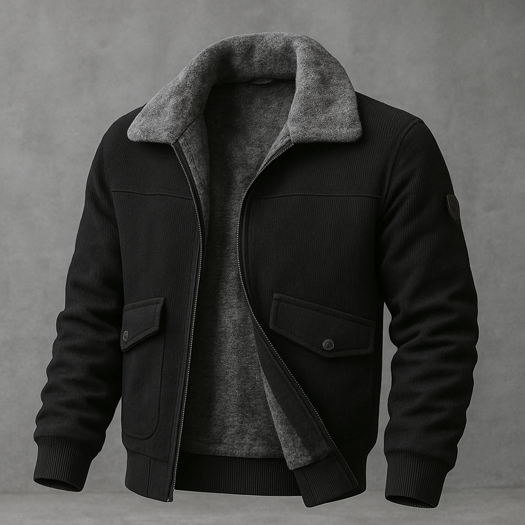 MOREL & LAURENT PARIS | VESTE POUR HOMME AVEC FAUSSE FOURRURE