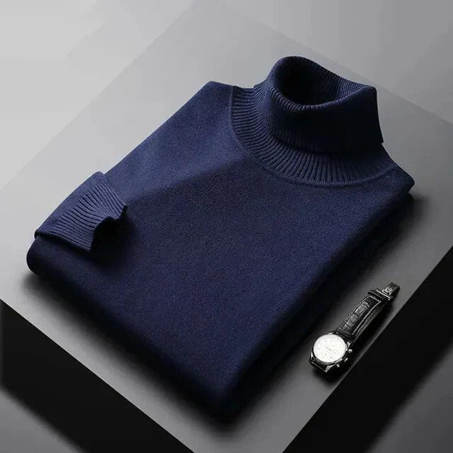 MOREL & LAURENT PARIS | PULL EN MAILLE À COL ROULÉ POUR HOMME