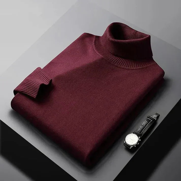 MOREL & LAURENT PARIS | PULL EN MAILLE À COL ROULÉ POUR HOMME