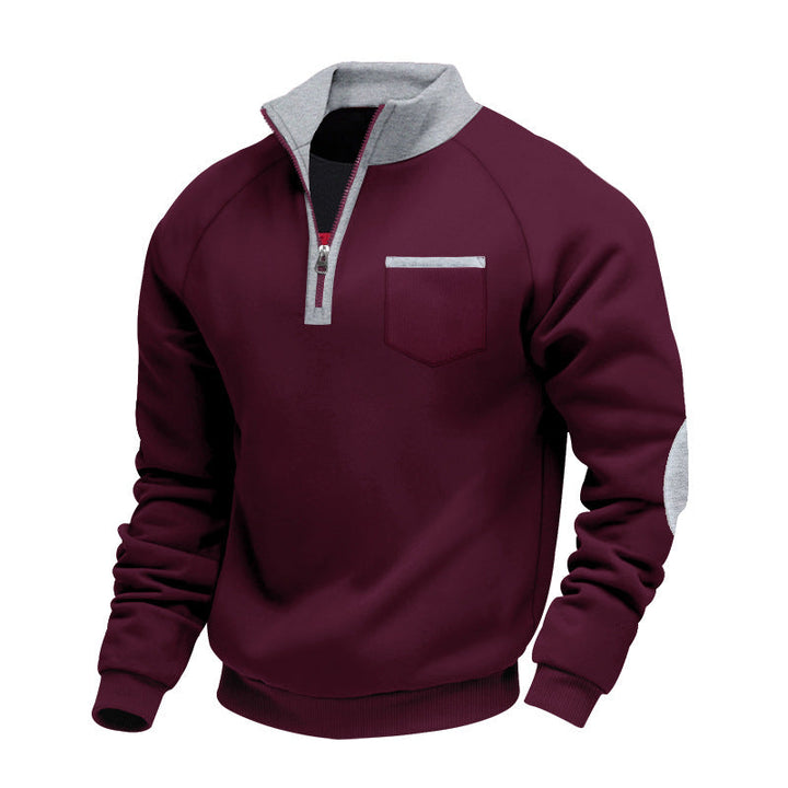 MOREL & LAURENT PARIS | PULL EN POLAIRE AVEC MOITIÉ ZIP POUR HOMME