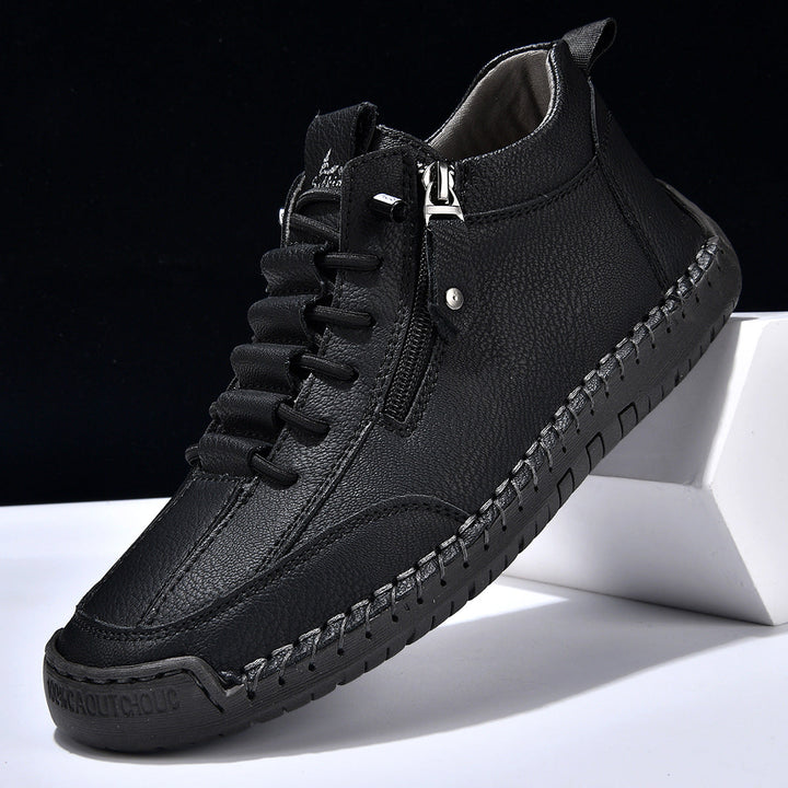 MOREL & LAURENT PARIS | CHAUSSURES EN NABUK AVEC ZIP POUR HOMME