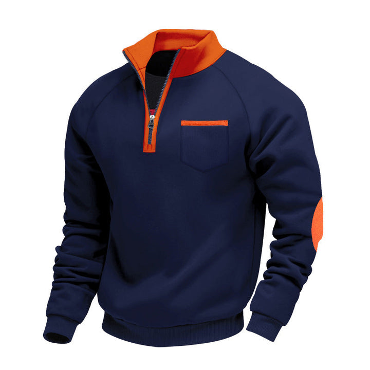 MOREL & LAURENT PARIS | PULL EN POLAIRE AVEC MOITIÉ ZIP POUR HOMME