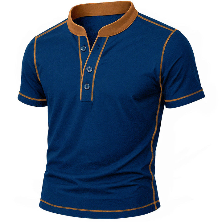 MOREL & LAURENT PARIS | CHEMISE HENLEY AVEC BORD EMBER