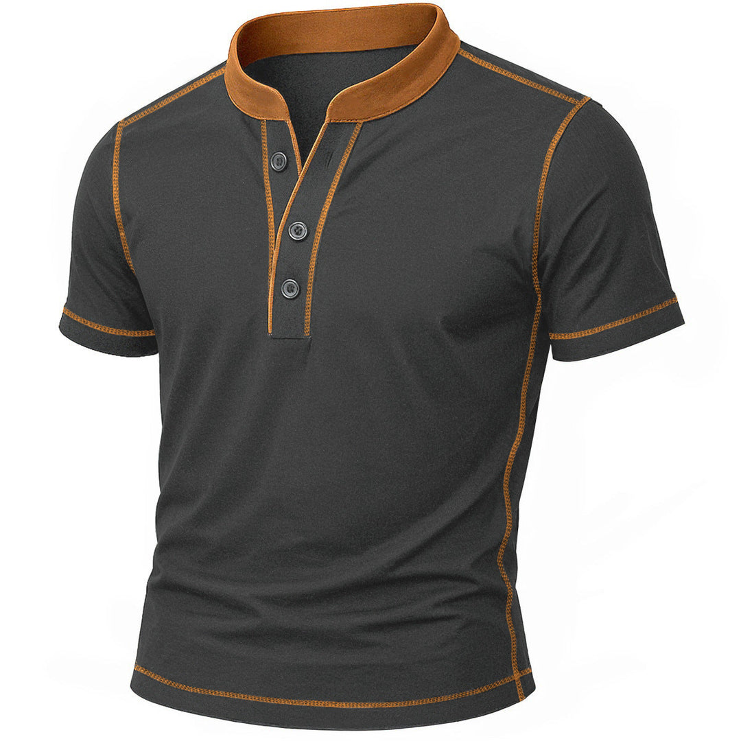 MOREL & LAURENT PARIS | CHEMISE HENLEY AVEC BORD EMBER