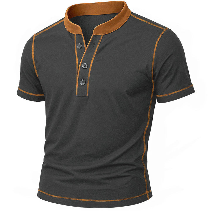 MOREL & LAURENT PARIS | CHEMISE HENLEY AVEC BORD EMBER