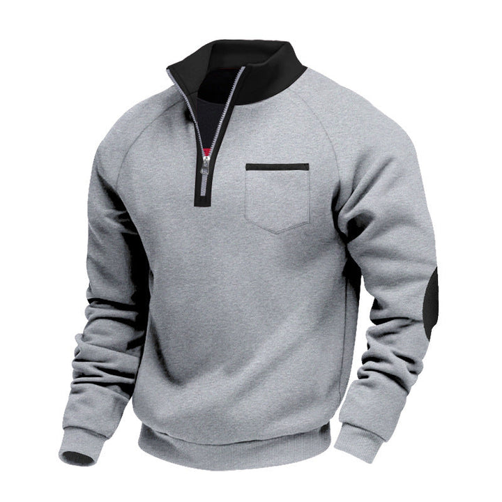 MOREL & LAURENT PARIS | PULL EN POLAIRE AVEC MOITIÉ ZIP POUR HOMME