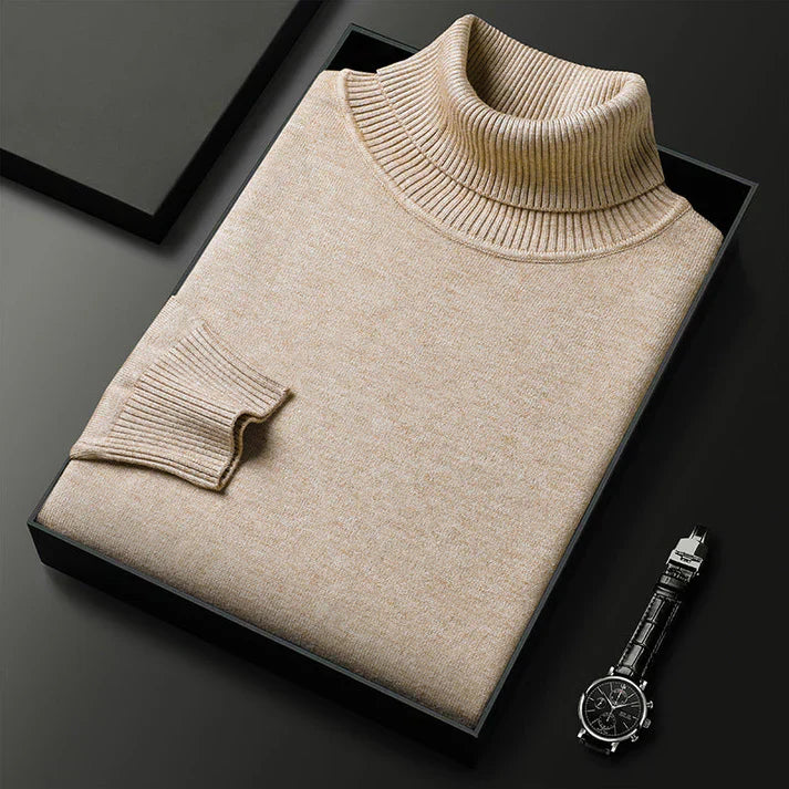 MOREL & LAURENT PARIS | PULL EN MAILLE À COL ROULÉ POUR HOMME