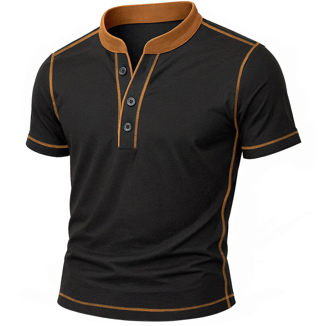 MOREL & LAURENT PARIS | CHEMISE HENLEY AVEC BORD EMBER