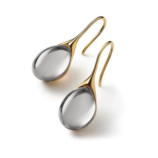 MOREL & LAURENT PARIS | BOUCLES D’OREILLES EN CRISTAL D’OR ET D’ARGENT