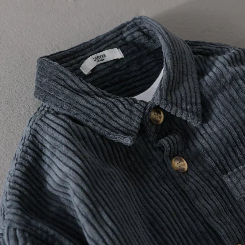 MOREL & LAURENT PARIS | CHEMISE EN VELOURS CÔTELÉ POUR HOMME