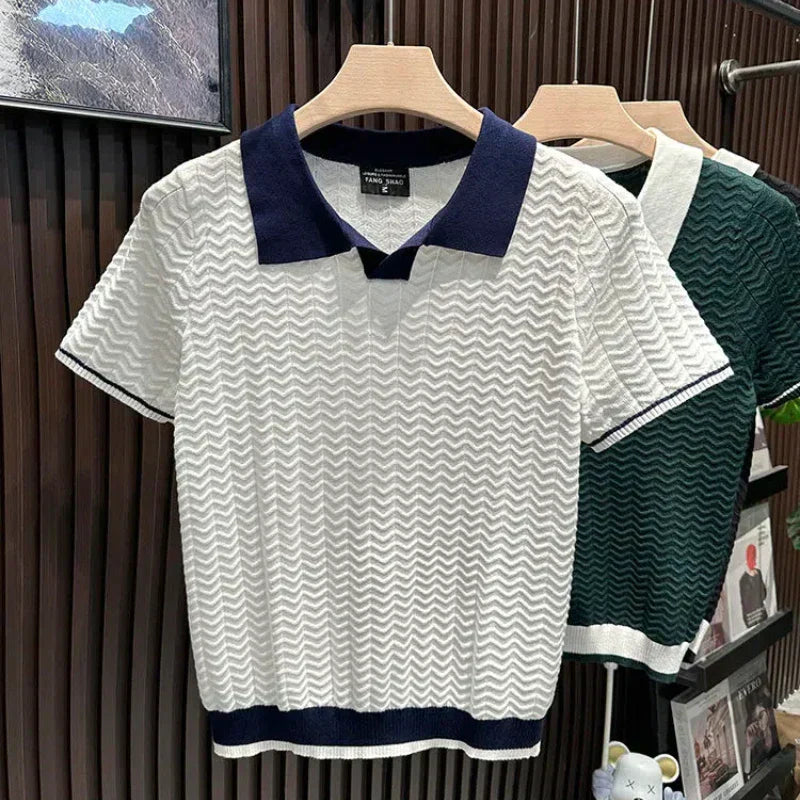 MOREL & LAURENT PARIS | POLO SHIRT EN TISSU RICCIO DE