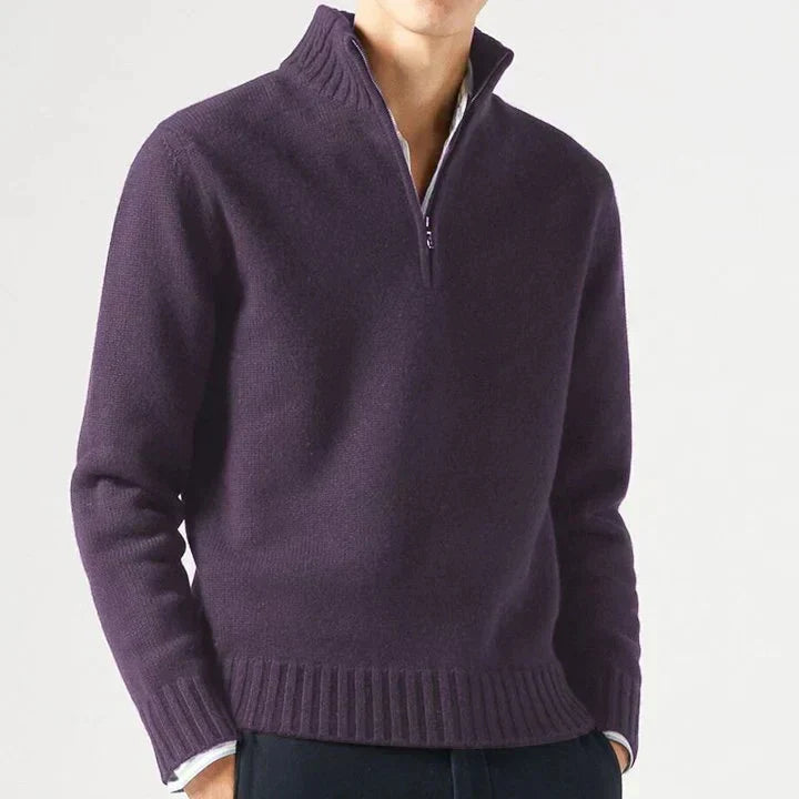 MOREL & LAURENT PARIS | DOLCEVITA EN LAINE AVEC ZIP POUR HOMME