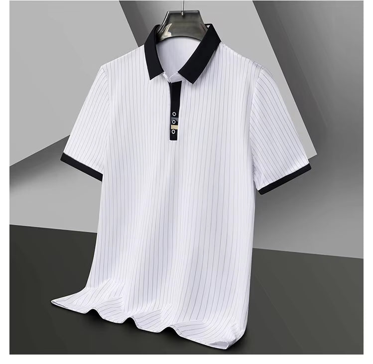 MOREL & LAURENT PARIS | POLO À RAYURES RAFFINÉE