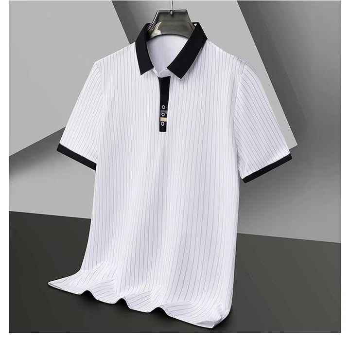 MOREL & LAURENT PARIS | POLO À RAYURES RAFFINÉE